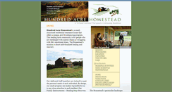 Desktop Screenshot of hundredacrehomestead.com