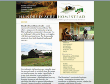 Tablet Screenshot of hundredacrehomestead.com